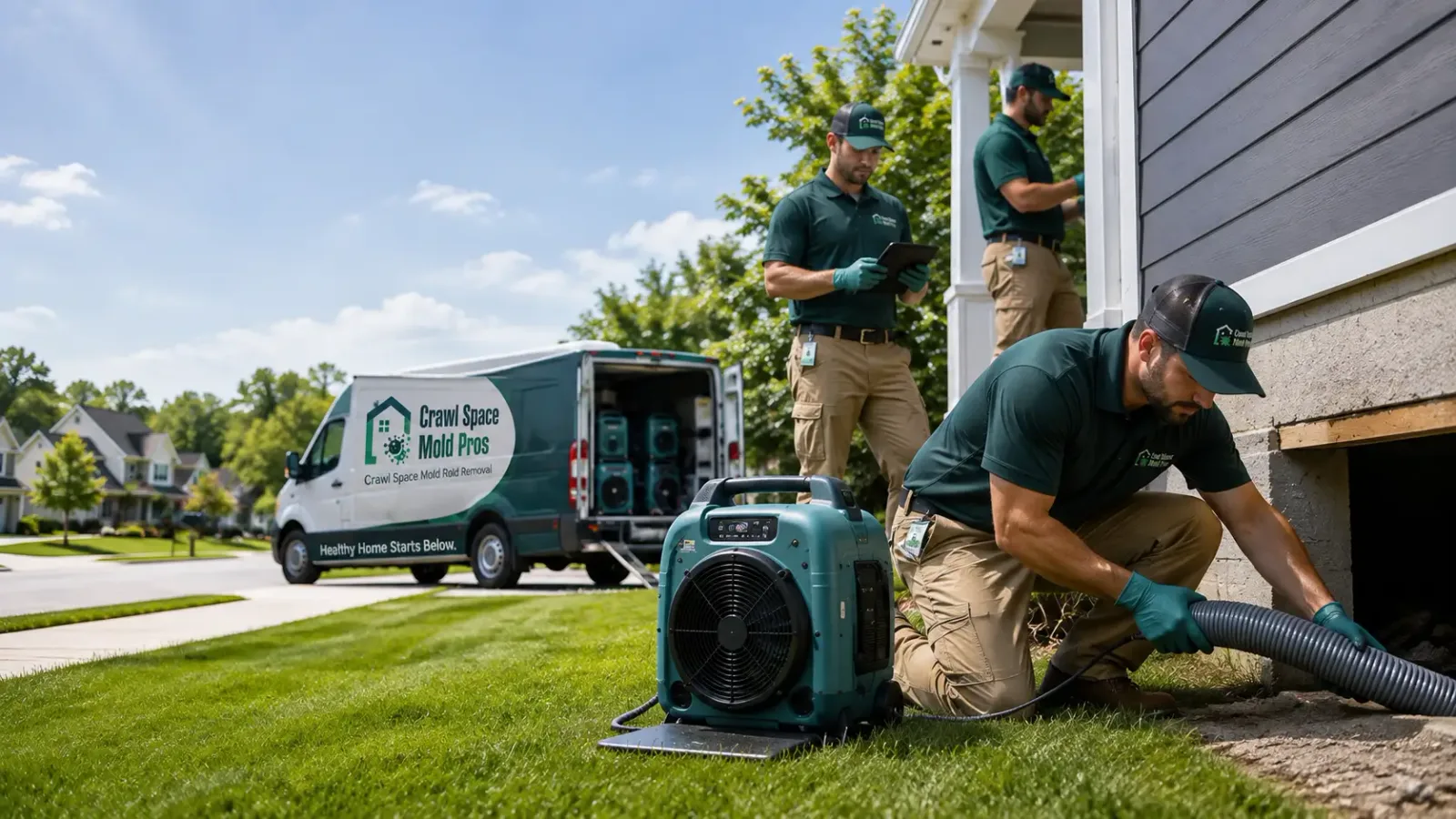 Crawl Space Mold Removal in Crystal, ND